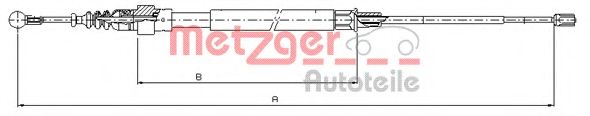 METZGER - 10.7509 - Трос, стояночная тормозная система (Тормозная система)