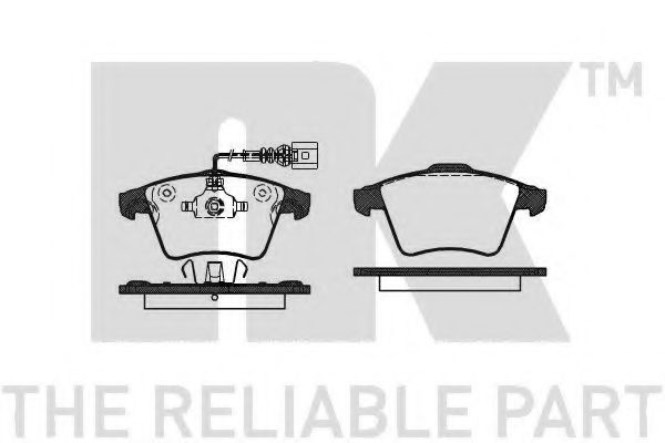 NK - 224783 - Комплект тормозных колодок, дисковый тормоз (Тормозная система)