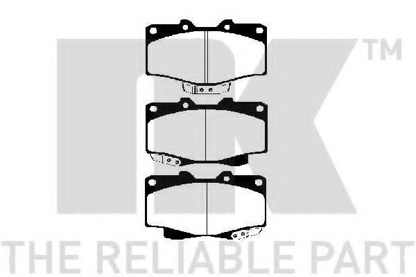 NK - 229962 - Комплект тормозных колодок, дисковый тормоз (Тормозная система)