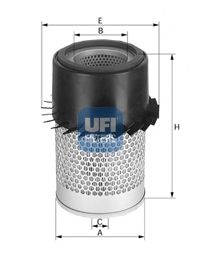 UFI - 27.920.00 - Воздушный фильтр (Система подачи воздуха)