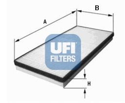 UFI - 53.001.00 - Фильтр, воздух во внутренном пространстве (Отопление / вентиляция)