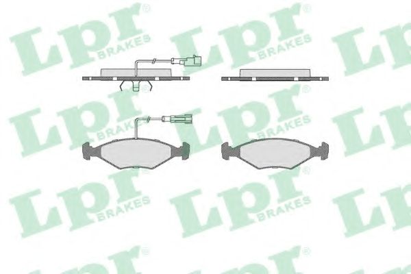 LPR - 05P680 - Комплект тормозных колодок, дисковый тормоз (Тормозная система)