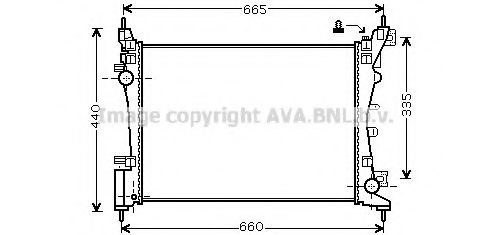 AVA QUALITY COOLING - FT2318 - Радиатор, охлаждение двигателя (Охлаждение)