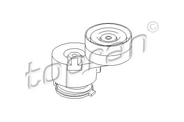 TOPRAN - 207 076 - Натяжитель ремня, клиновой зубча (Ременный привод)