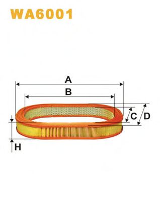WIX FILTERS - WA6001 - Воздушный фильтр (Система подачи воздуха)