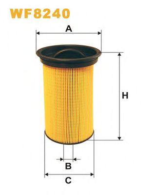 WIX FILTERS - WF8240 - Топливный фильтр (Система подачи топлива)