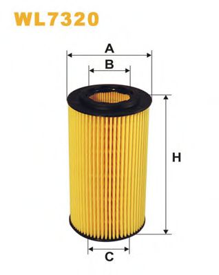 WIX FILTERS - WL7320 - Масляный фильтр (Смазывание)