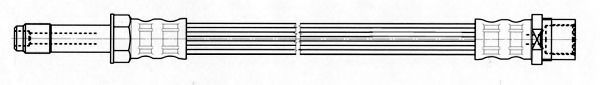 CEF - 512528 - Тормозной шланг (Тормозная система)