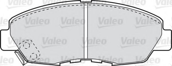 VALEO - 598788 - Комплект тормозных колодок, дисковый тормоз (Тормозная система)