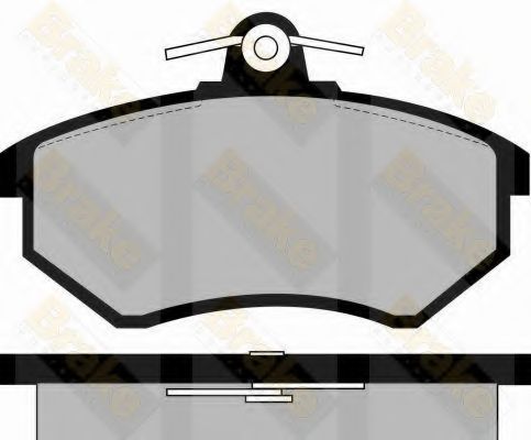 BRAKE ENGINEERING - PA381 - Комплект тормозных колодок, дисковый тормоз (Тормозная система)