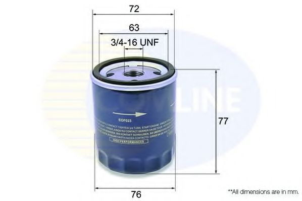 COMLINE - EOF023 - Масляный фильтр (Смазывание)