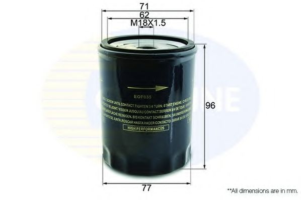 COMLINE - EOF035 - Масляный фильтр (Смазывание)