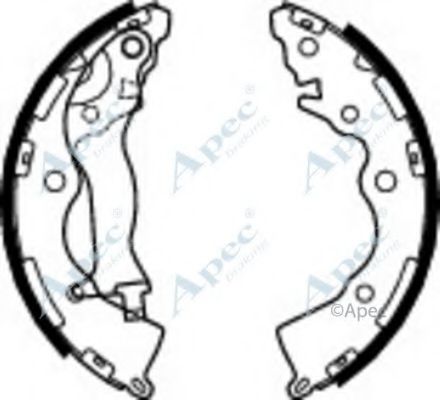 APEC BRAKING - SHU781 - Комплект тормозных колодок (Тормозная система)