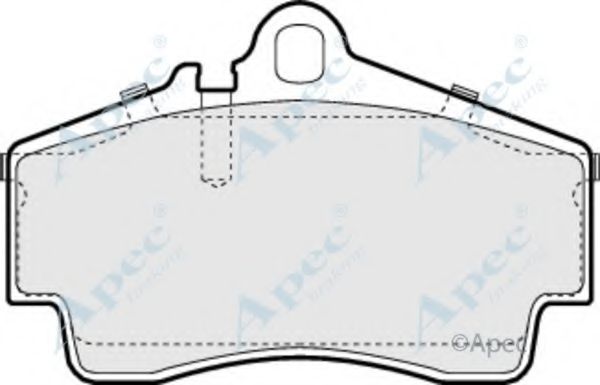 APEC BRAKING - PAD1029 - Комплект тормозных колодок, дисковый тормоз (Тормозная система)