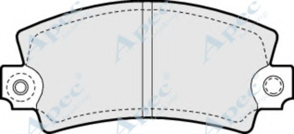 APEC BRAKING - PAD135 - Комплект тормозных колодок, дисковый тормоз (Тормозная система)