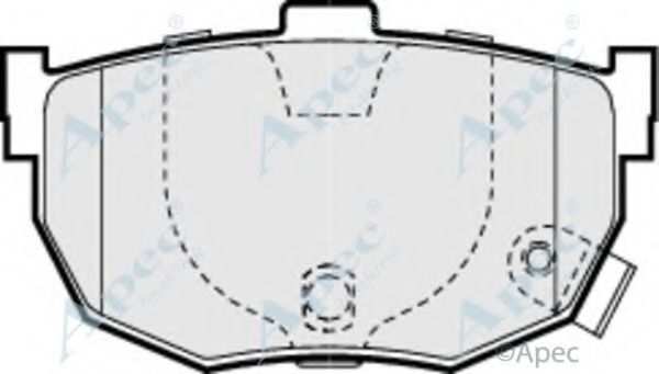 APEC BRAKING - PAD999 - Комплект тормозных колодок, дисковый тормоз (Тормозная система)