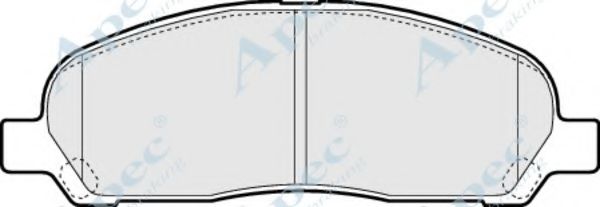 APEC BRAKING - PAD1421 - Комплект тормозных колодок, дисковый тормоз (Тормозная система)