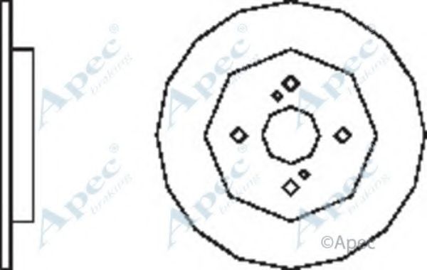 APEC BRAKING - DSK2525 - Тормозной диск (Тормозная система)