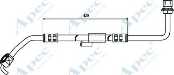 APEC BRAKING - HOS3246 - Тормозной шланг (Тормозная система)