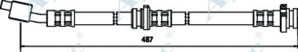 APEC BRAKING - HOS3343 - Тормозной шланг (Тормозная система)