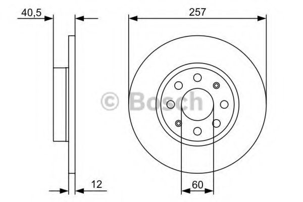 BOSCH - 0 986 479 402 - Тормозной диск (Тормозная система)