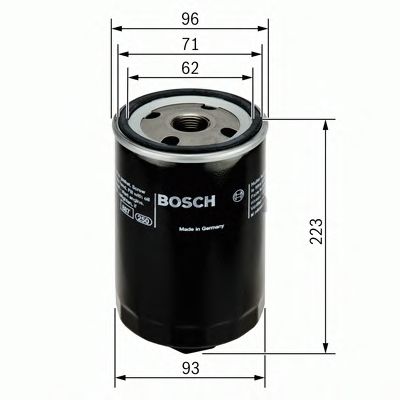 BOSCH - 0 451 104 015 - Масляный фильтр (Смазывание)