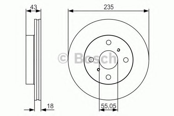 BOSCH - 0 986 479 S46 - Тормозной диск (Тормозная система)