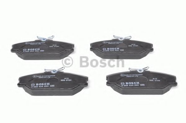 BOSCH - 0 986 424 533 - Комплект тормозных колодок, дисковый тормоз (Тормозная система)