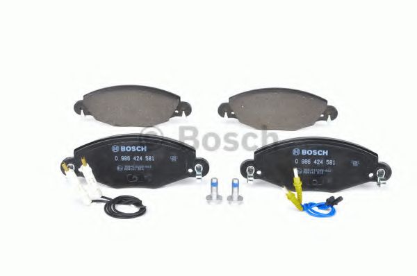 BOSCH - 0 986 424 581 - Комплект тормозных колодок, дисковый тормоз (Тормозная система)