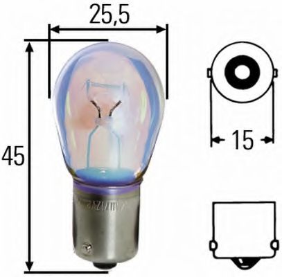 HELLA - 8GA 002 073-121 - Лампа накаливания, фонарь указателя поворота (Сигнализация)