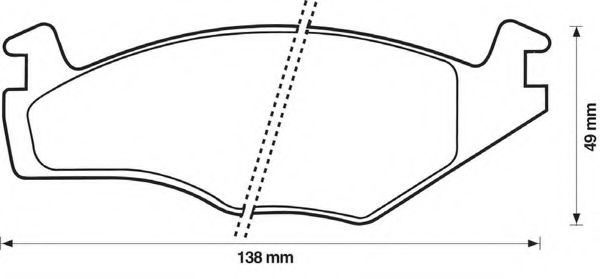 BENDIX - 571317B - Комплект тормозных колодок, дисковый тормоз