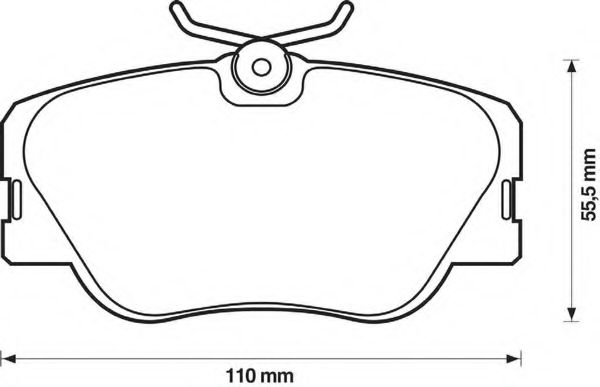 BENDIX - 571382B - Комплект тормозных колодок, дисковый тормоз