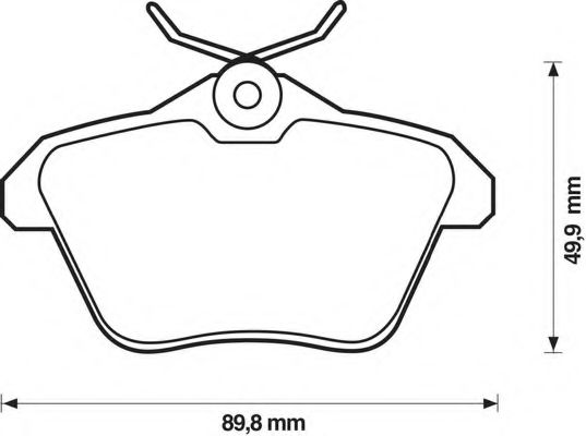 BENDIX - 571908B - Комплект тормозных колодок, дисковый тормоз