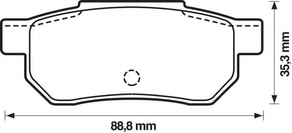 BENDIX - 572135B - Комплект тормозных колодок, дисковый тормоз