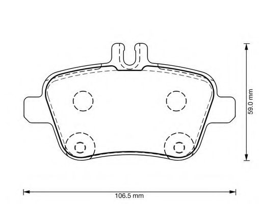 BENDIX - 573370B - Комплект тормозных колодок, дисковый тормоз