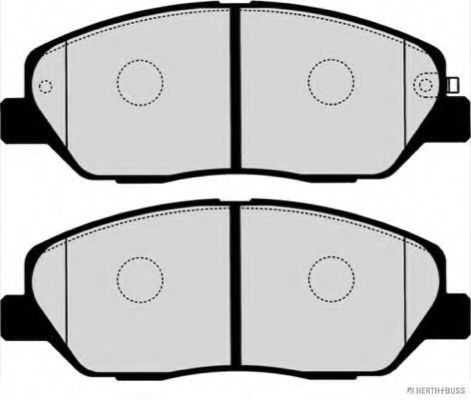 HERTH+BUSS JAKOPARTS - J3600549 - Комплект тормозных колодок, дисковый тормоз (Тормозная система)