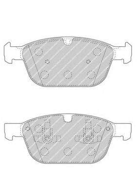 FERODO - FDB4238 - Комплект тормозных колодок, дисковый тормоз (Тормозная система)
