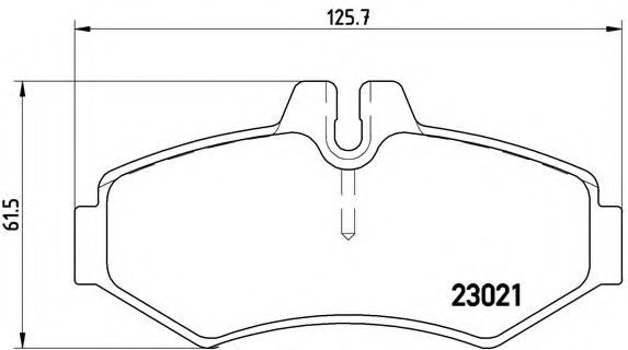 BREMBO - P 50 020 - Комплект тормозных колодок, дисковый тормоз (Тормозная система)