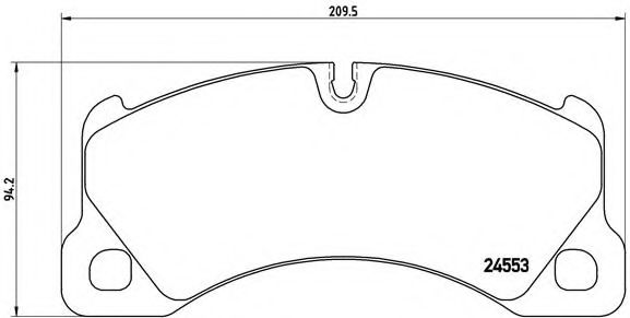 BREMBO - P 65 017 - Комплект тормозных колодок, дисковый тормоз (Тормозная система)