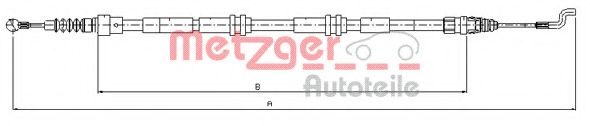 METZGER - 10.7394 - Трос, стояночная тормозная система (Тормозная система)