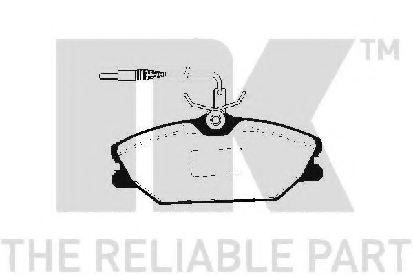 NK - 223925 - Комплект тормозных колодок, дисковый тормоз (Тормозная система)