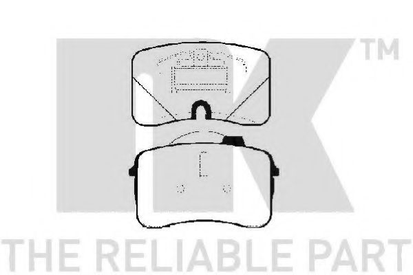NK - 224730 - Комплект тормозных колодок, дисковый тормоз (Тормозная система)