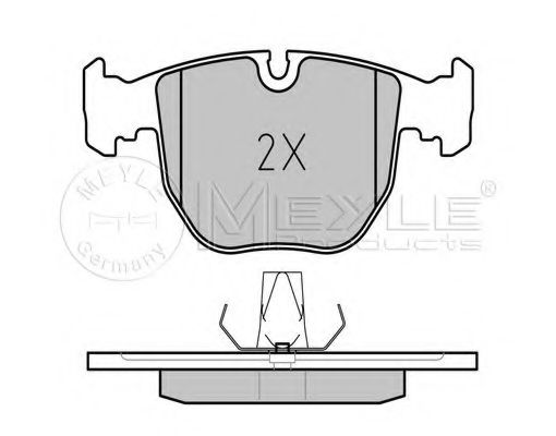 MEYLE - 025 214 8619 - Комплект тормозных колодок, дисковый тормоз (Тормозная система)