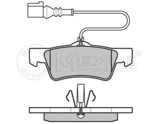 MEYLE - 025 243 6719/W - Комплект тормозных колодок, дисковый тормоз (Тормозная система)