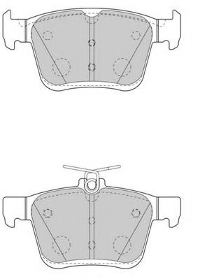 NECTO - FD7566A - Комплект тормозных колодок, дисковый тормоз (Тормозная система)