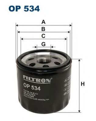 FILTRON - OP534 - Масляный фильтр (Смазывание)