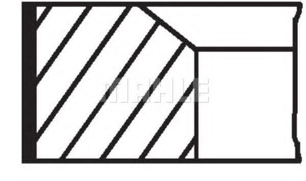 MAHLE ORIGINAL - 002 24 N0 - Комплект поршневых колец (Кривошипношатунный механизм)