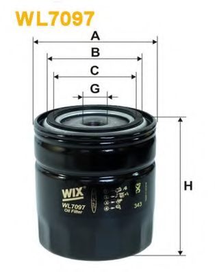 WIX FILTERS - WL7097 - Масляный фильтр (Смазывание)