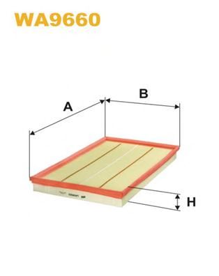 WIX FILTERS - WA9660 - Воздушный фильтр (Система подачи воздуха)