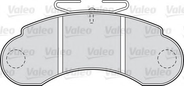 VALEO - 598000 - Комплект тормозных колодок, дисковый тормоз (Тормозная система)